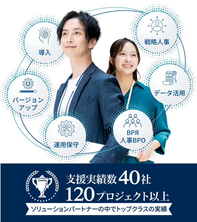 支援実績数40社 120プロジェクト以上 ソリューションパートナーの中でトップクラスの実績